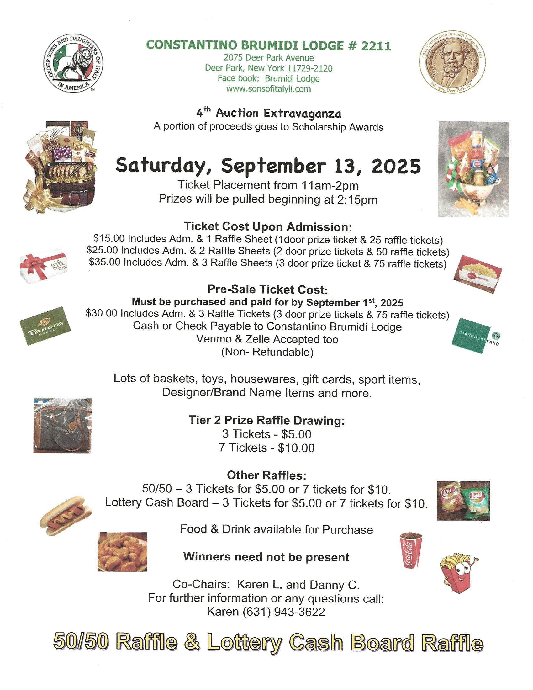 Raffle Basket Extravaganza Sept 2025