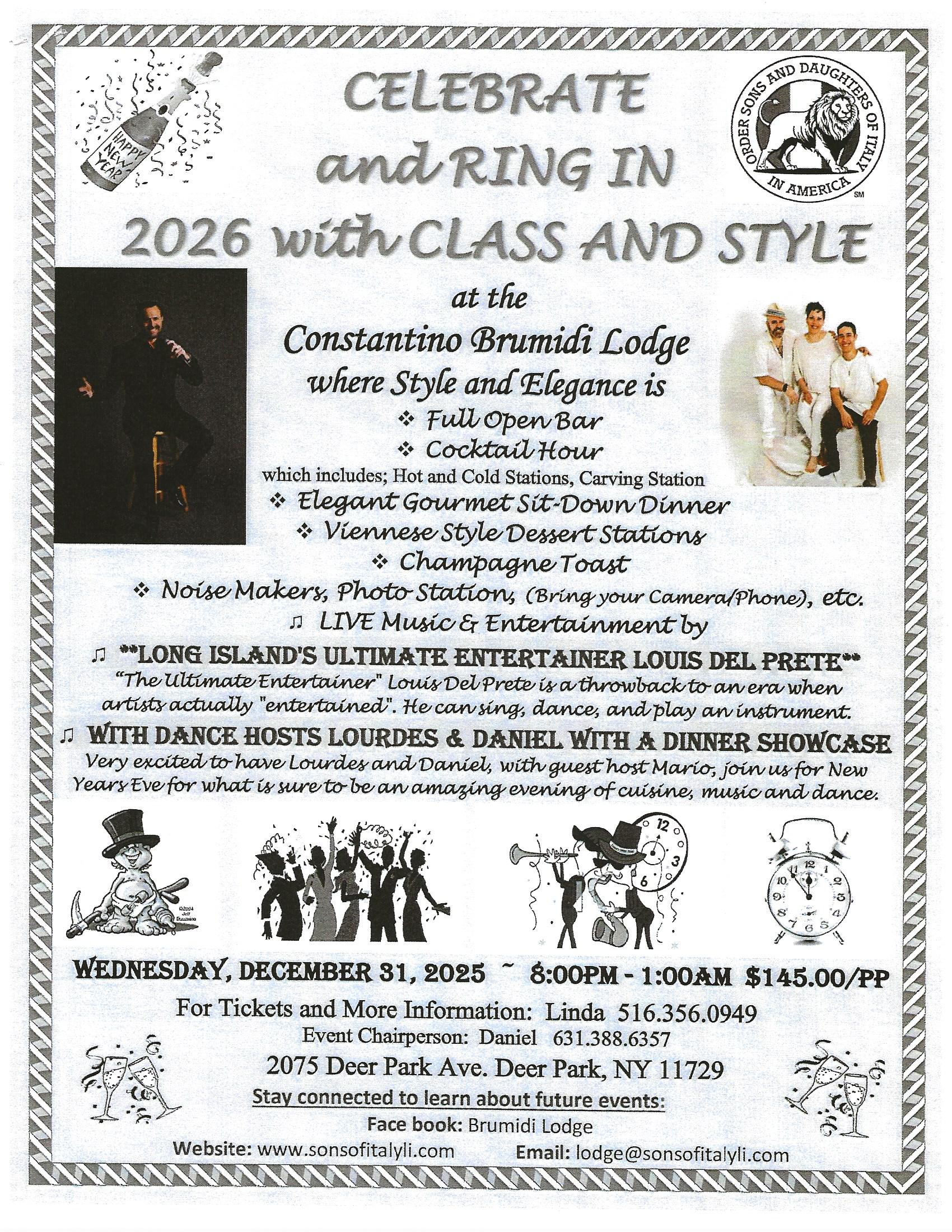 New Years Eve flyer 2025