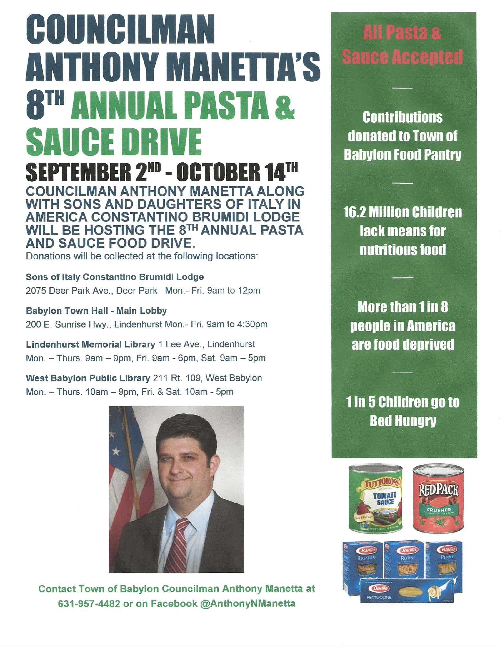 Sauce and Pasta Drive 2025
