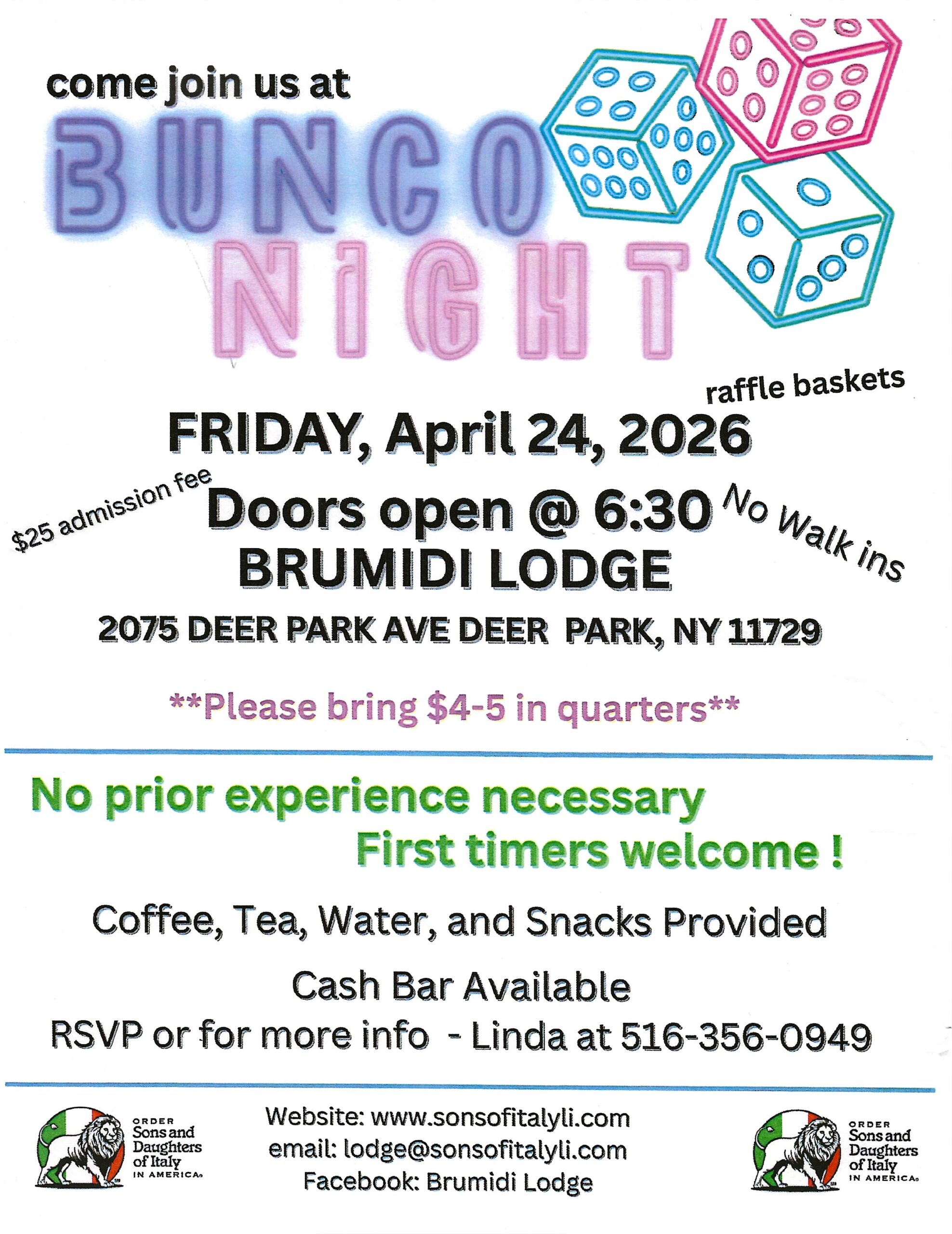 Bunco April 2026